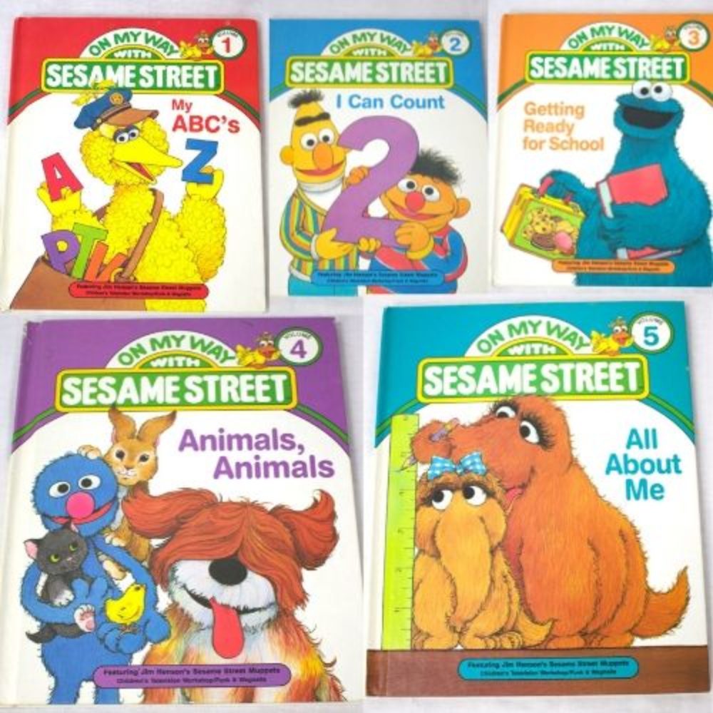 5 Sesame Street Books (1989)